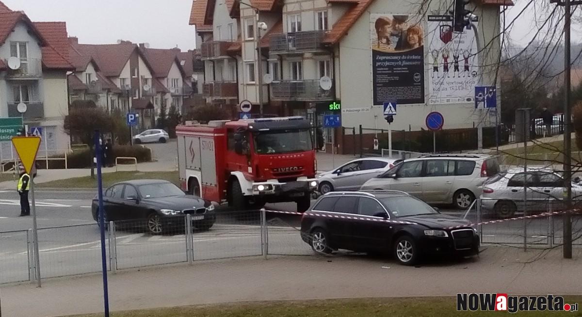 Wypadek w centrum Trzebnicy. Są utrudnienia