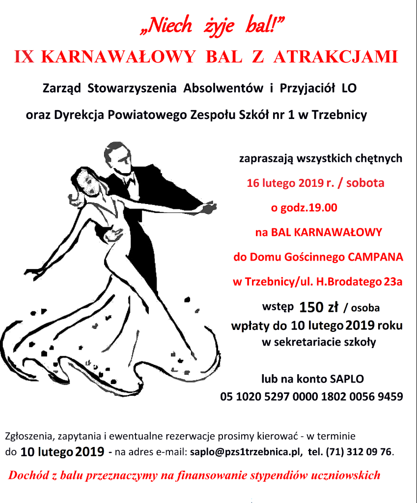 Karnawałowy bal w Trzebnicy. Zostało tylko kilka dni na zapisy