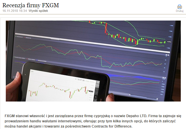Firma FXGM - najważniejsze informacje