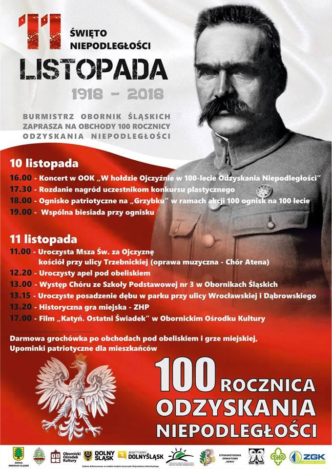 Już od jutra uroczystości związane z 100 rocznicą odzyskania niepodległości