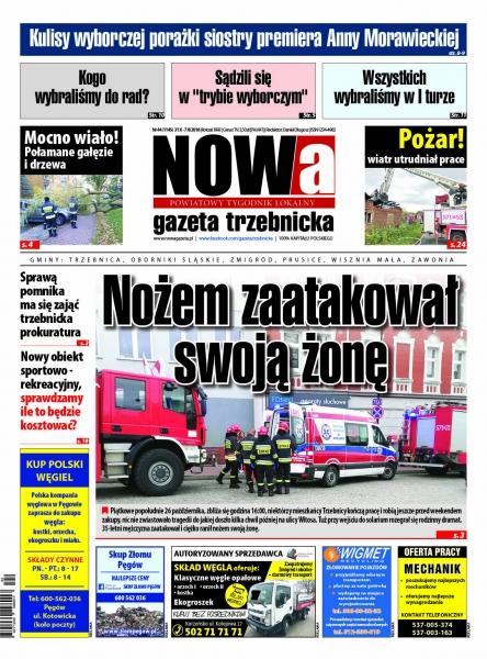 Od dziś w sprzedaży nowy numer 44/2018 NOWej gazety trzebnickiej