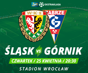 Mamy dla Was bilety na mecz Śląsk Wrocław - Górnik Zabrze