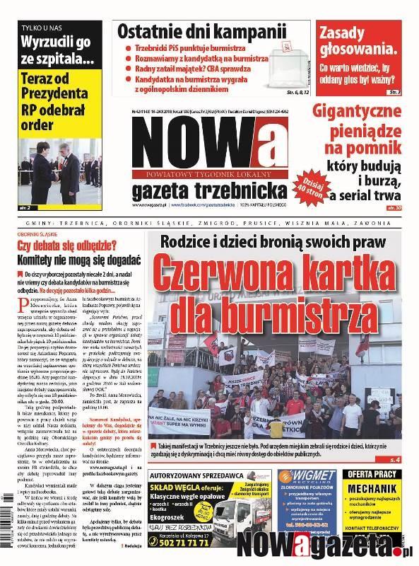 Już od dziś w sprzedaży 42/2018 numer NOWej gazety trzebnickiej