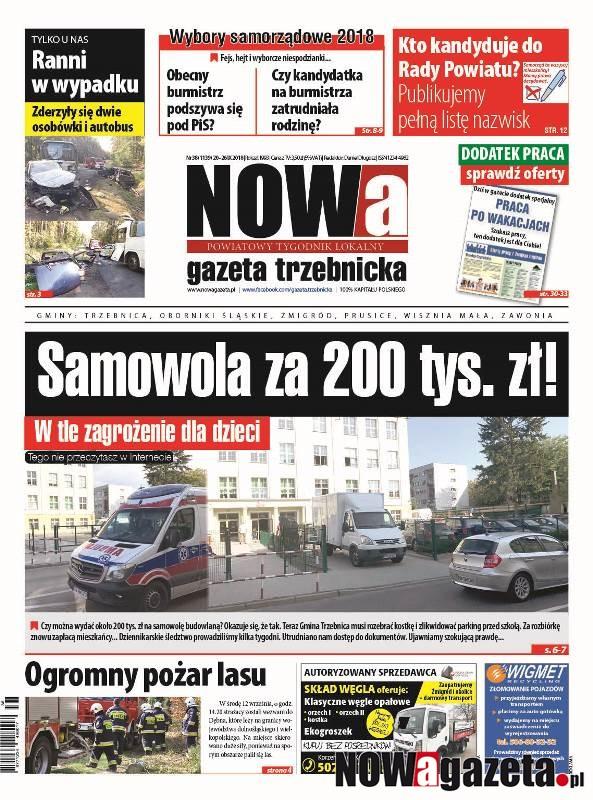 Już od dziś w sprzedaży 38/2018 numer NOWej gazety trzebnickiej
