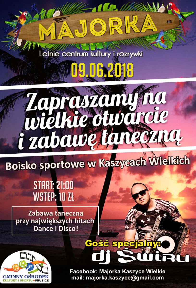Już w najbliższą sobotę zabawa taneczna w Kaszycach Wielkich