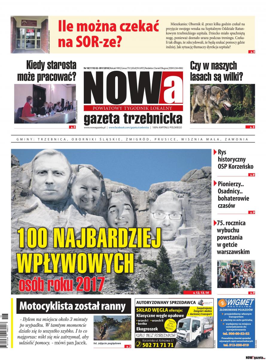 Pamiętaj! Od dziś w sprzedaży 19/2018 numer NOWEj gazety trzebnickiej