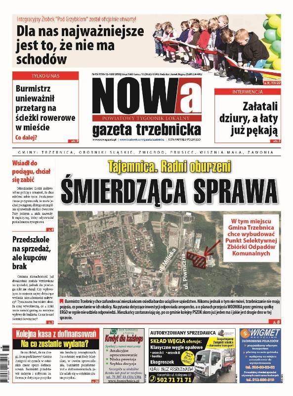 Już dziś w sprzedaży 16/2018 numer NOWej gazety trzebnickiej