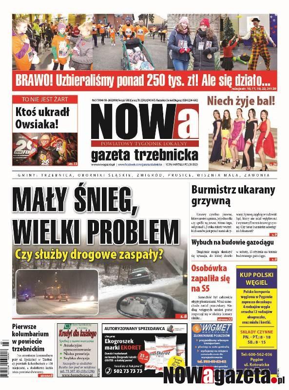 Już jutro ukaże się 3/2018 numer NOWej gazety trzebnickiej