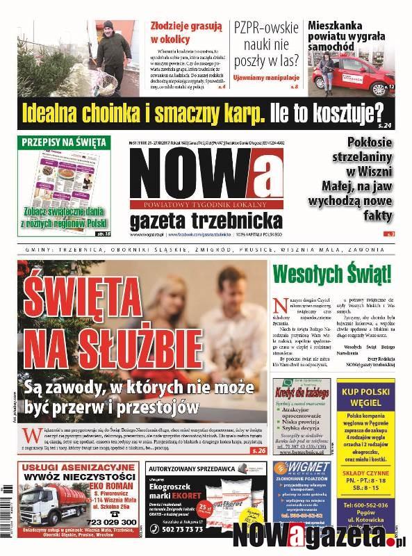 Już jutro ukaże się 51/2017 numer NOWej gazety trzebnickiej