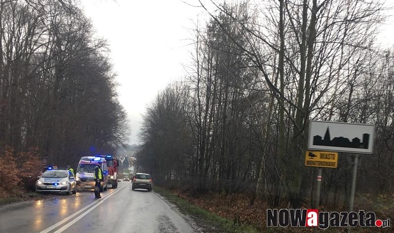 Uważajcie! Wypadek w Trzebnicy
