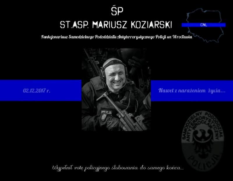 Dziś pogrzeb antyterrorysty, który zginął w Wiszni Małej