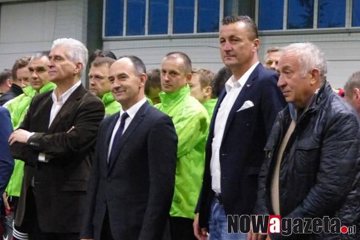 Tomasz Hajto na otwarciu piłkarskiej areny w Machnicach