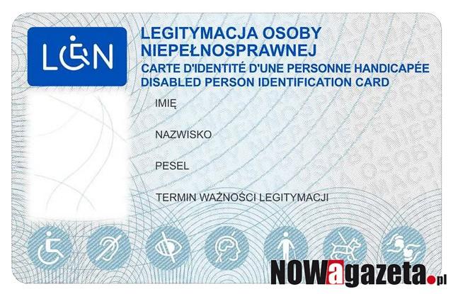 Legitymacja osoby niepełnosprawnej