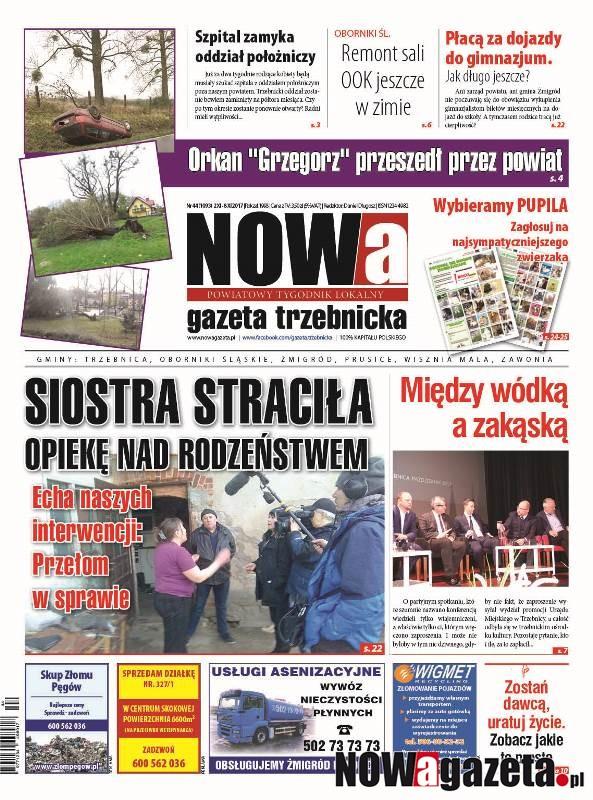 Już jutro ukaże się 44/2017 numer NOWej gazety trzebnickiej
