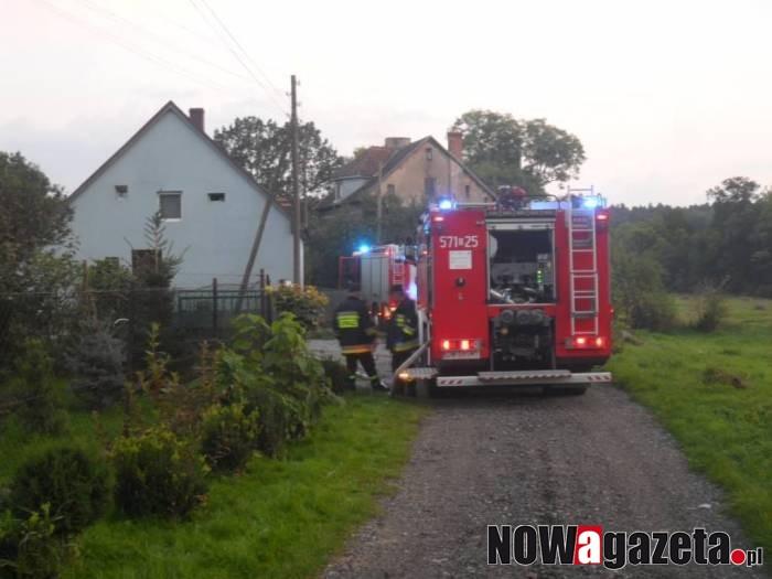 Paliło się w domu mieszkalnym