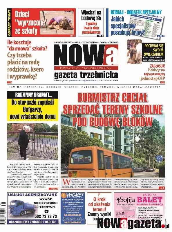 Już jutro ukaże się 38/2017 numer NOWej gazety trzebnickiej