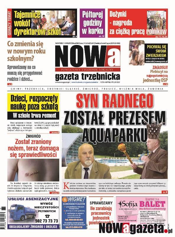 Już jutro ukaże się 36/2017 numer NOWej gazety trzebnickiej