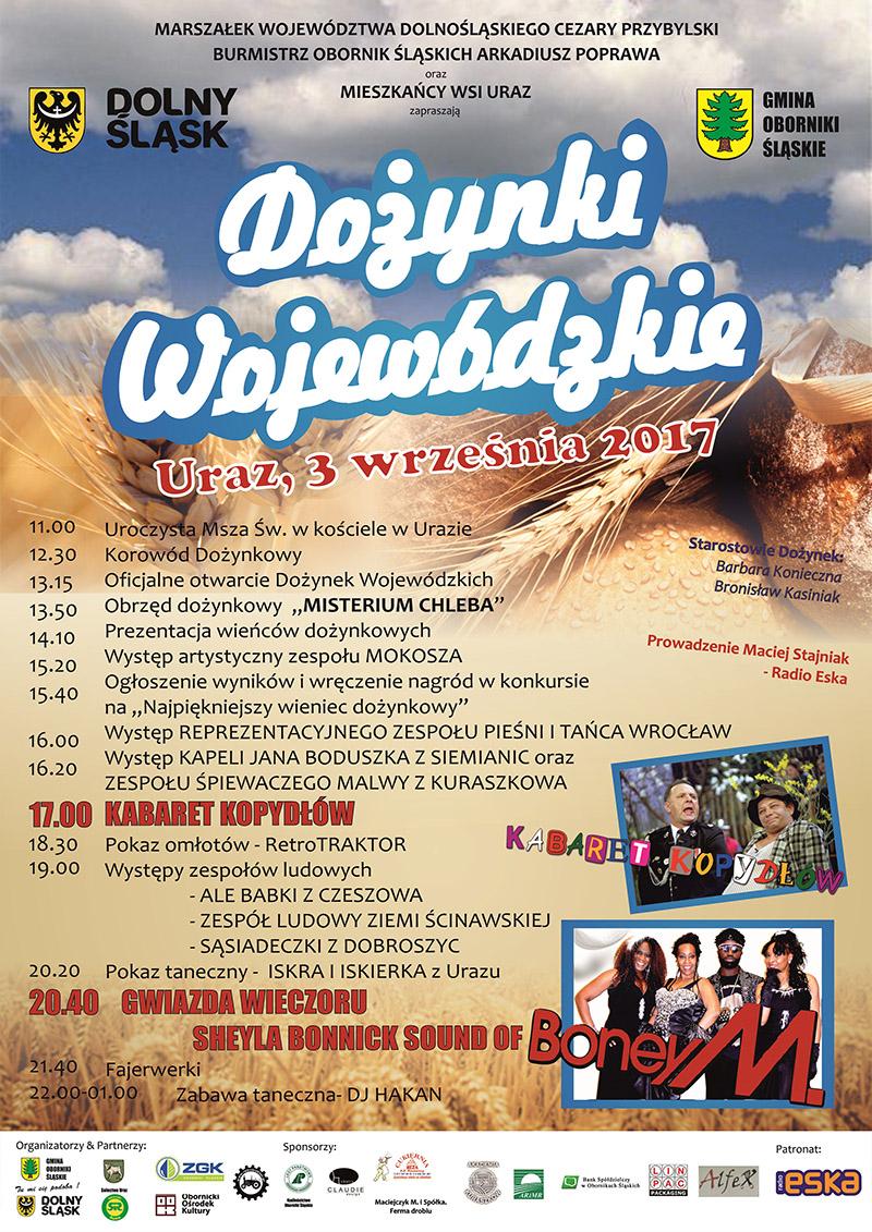 Dolnośląskie Dożynki Wojewódzkie 2017 w Urazie (gmina Oborniki Śl.)