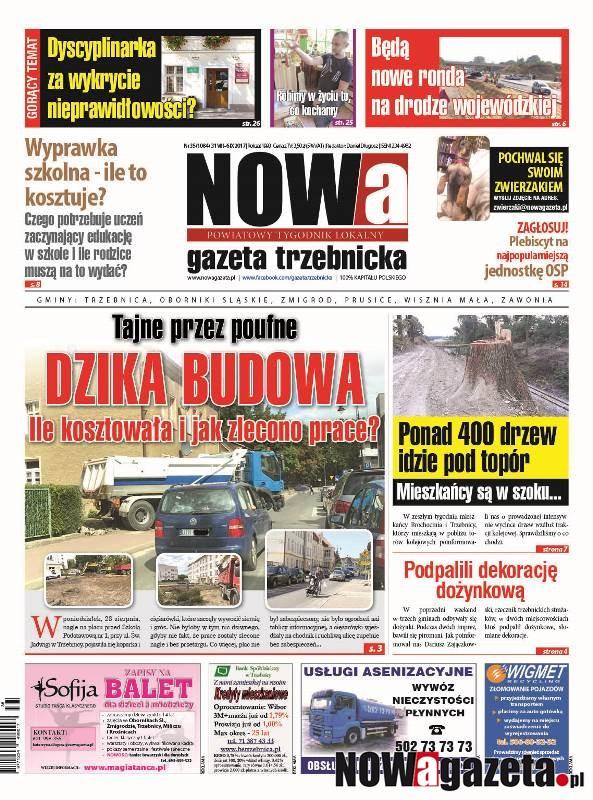 Już jutro ukaże się 35/2017 numer NOWej gazety trzebnickiej