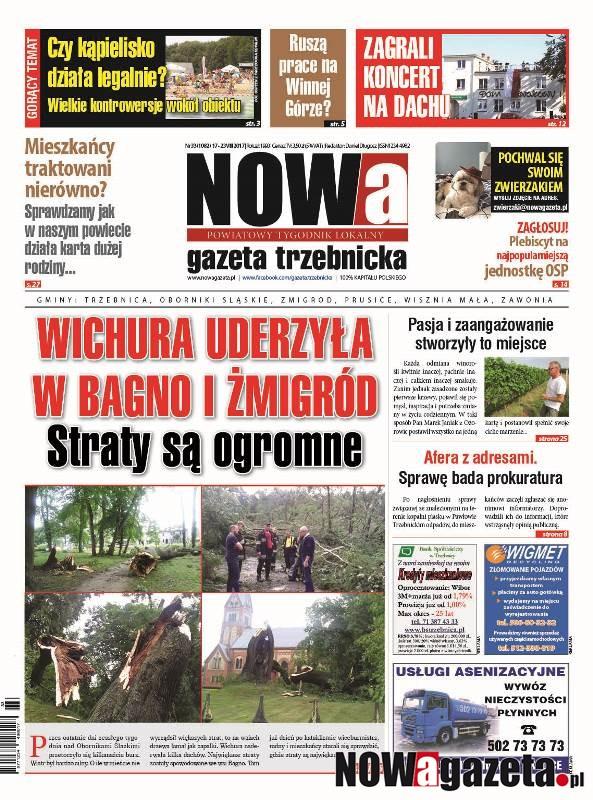 Już jutro ukaże się 33/2017 numer NOWej gazety trzebnickiej