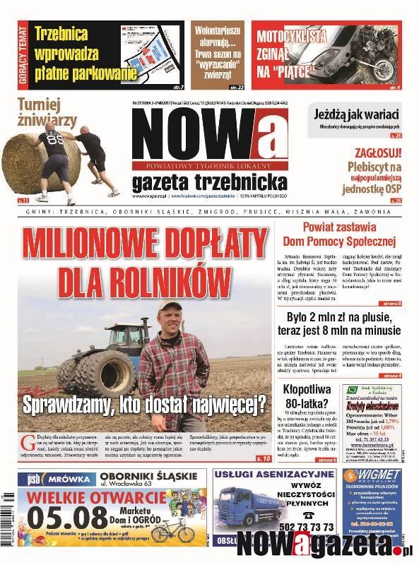 Już jutro ukaże się 31/2017 numer NOWej gazety trzebnickiej