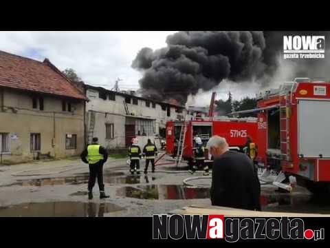 Pożar budynku w dawnym PGR [FILM]