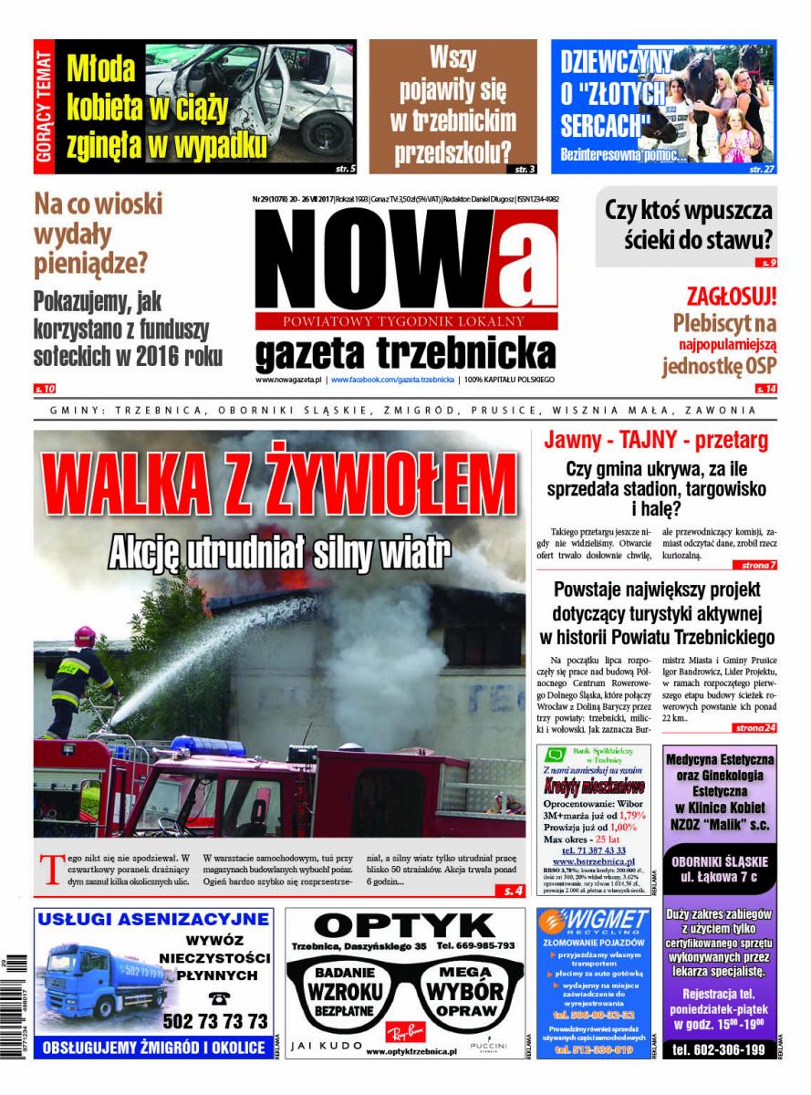 Już jutro ukaże się 29/2017 numer NOWej gazety trzebnickiej