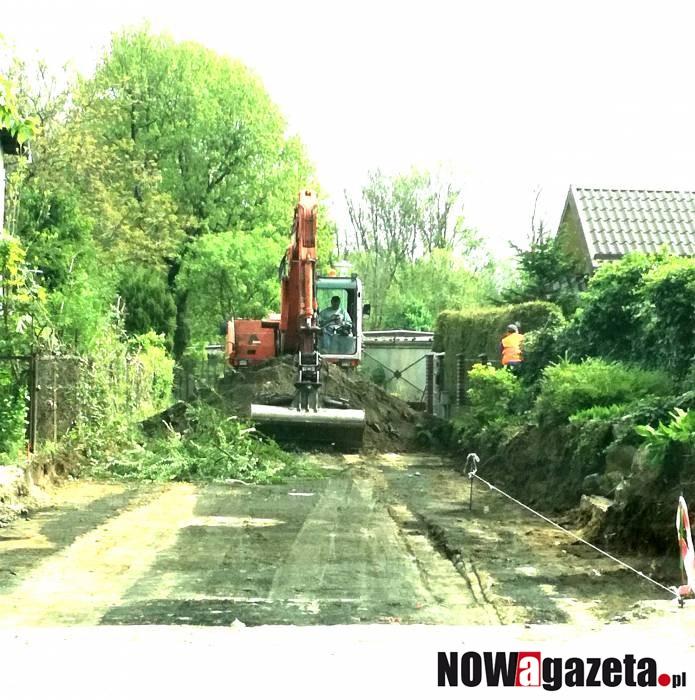 Trwają prace na ulicy 1 Maja
