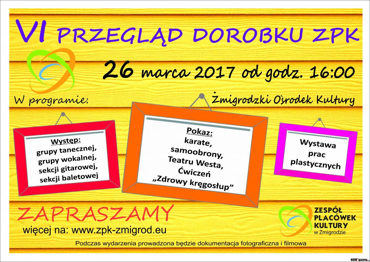W niedzielę wielki pokaz w ZPK