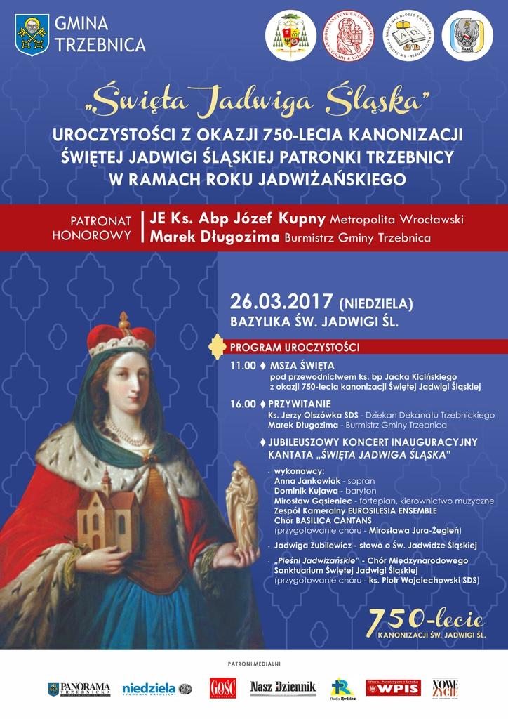 Już w niedzielę uroczystości z okazji rocznicy kanonizacji św. Jadwigi