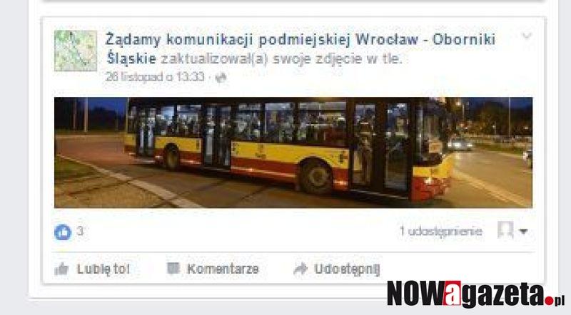 Żądają komunikacji miejskiej w Obornikach Śl.!