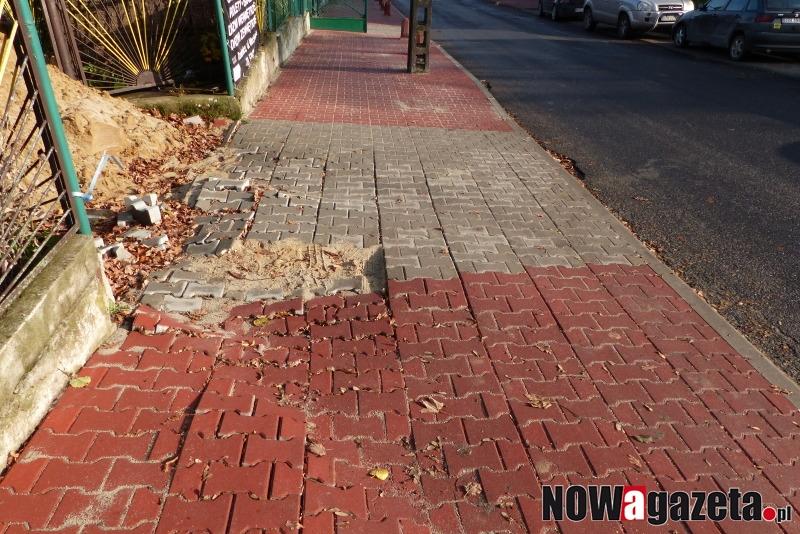 Widzieliście niedawno wyremontowany, ale już rozpadający się chodnik przy ul. Kościuszki?