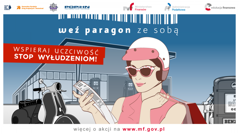Weź paragon ze sobą – startuje akcja informacyjna Ministerstwa Finansów