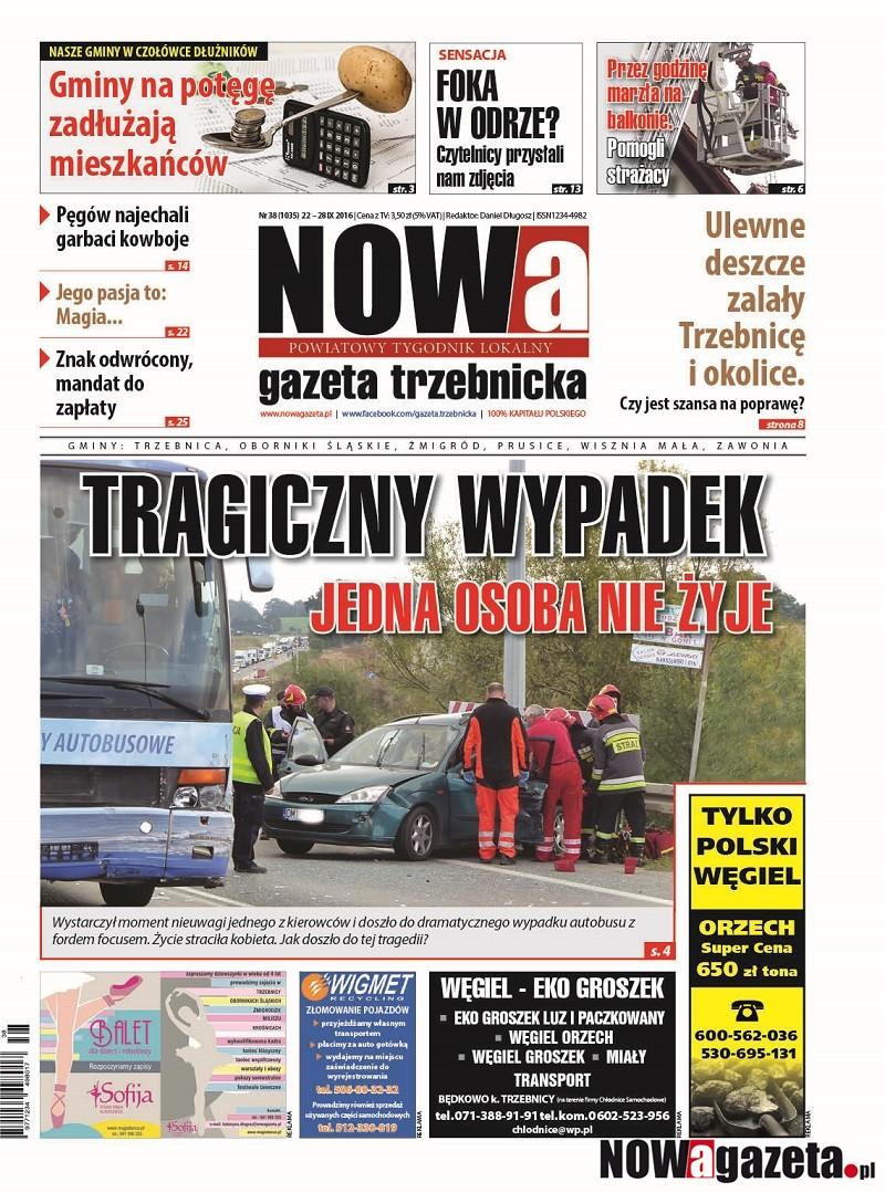 Już jutro ukaże się 38/2016 numer NOWej gazety trzebnickiej