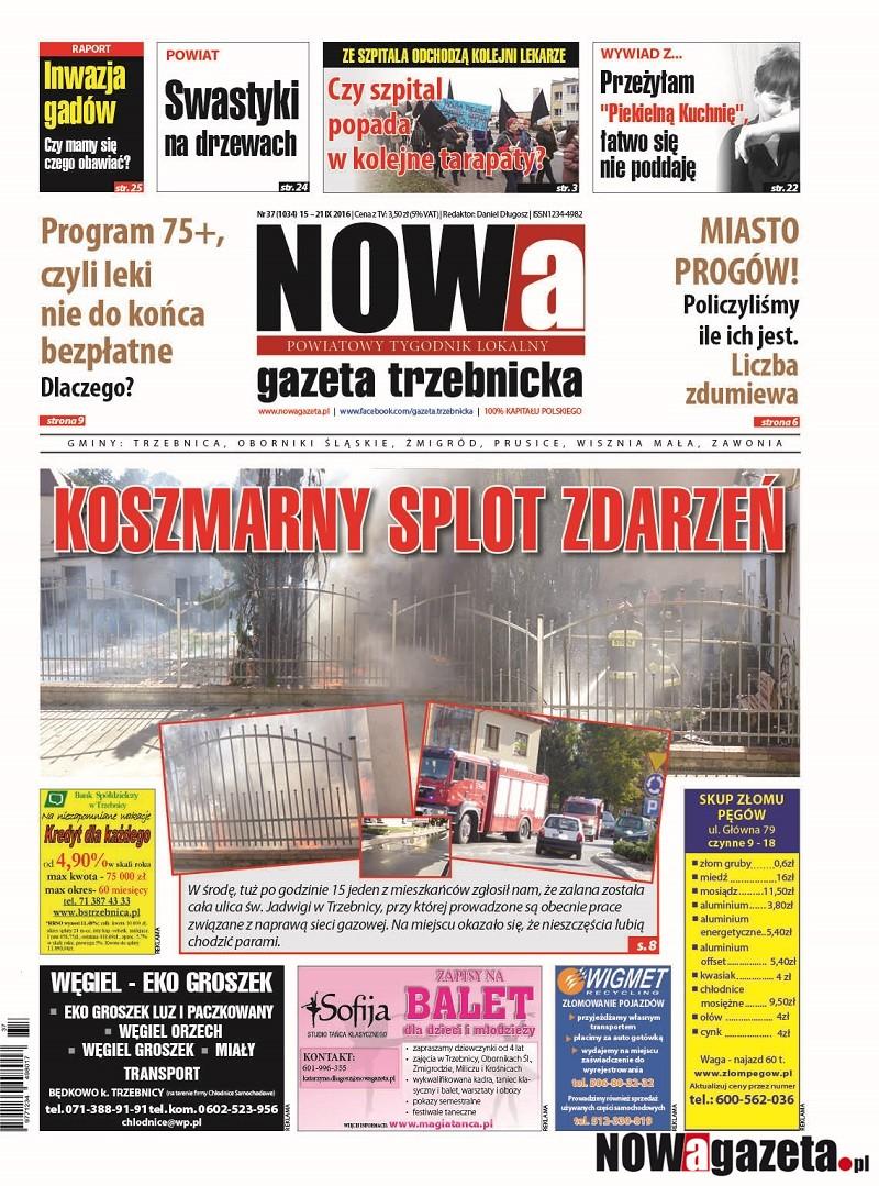 Już jutro ukaże się 37/2016 numer NOW-ej gazety trzebnickiej