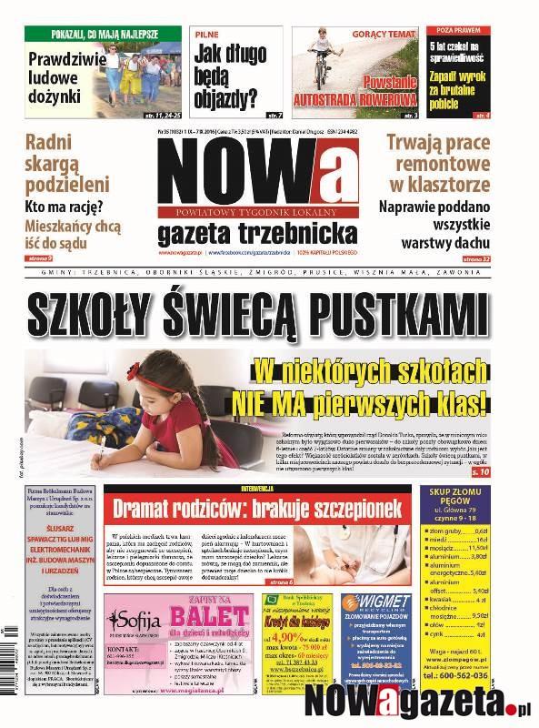 Już jutro ukaże się 35/2016 numer NOWej gazety trzebnickiej