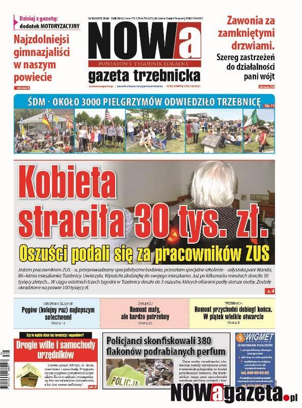 Już jutro w sprzedaży 30/2016 numer NOWej gazety trzebnickiej