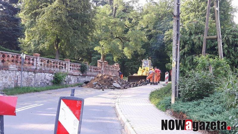 Podzamcze w remoncie, ulica jest zamknięta