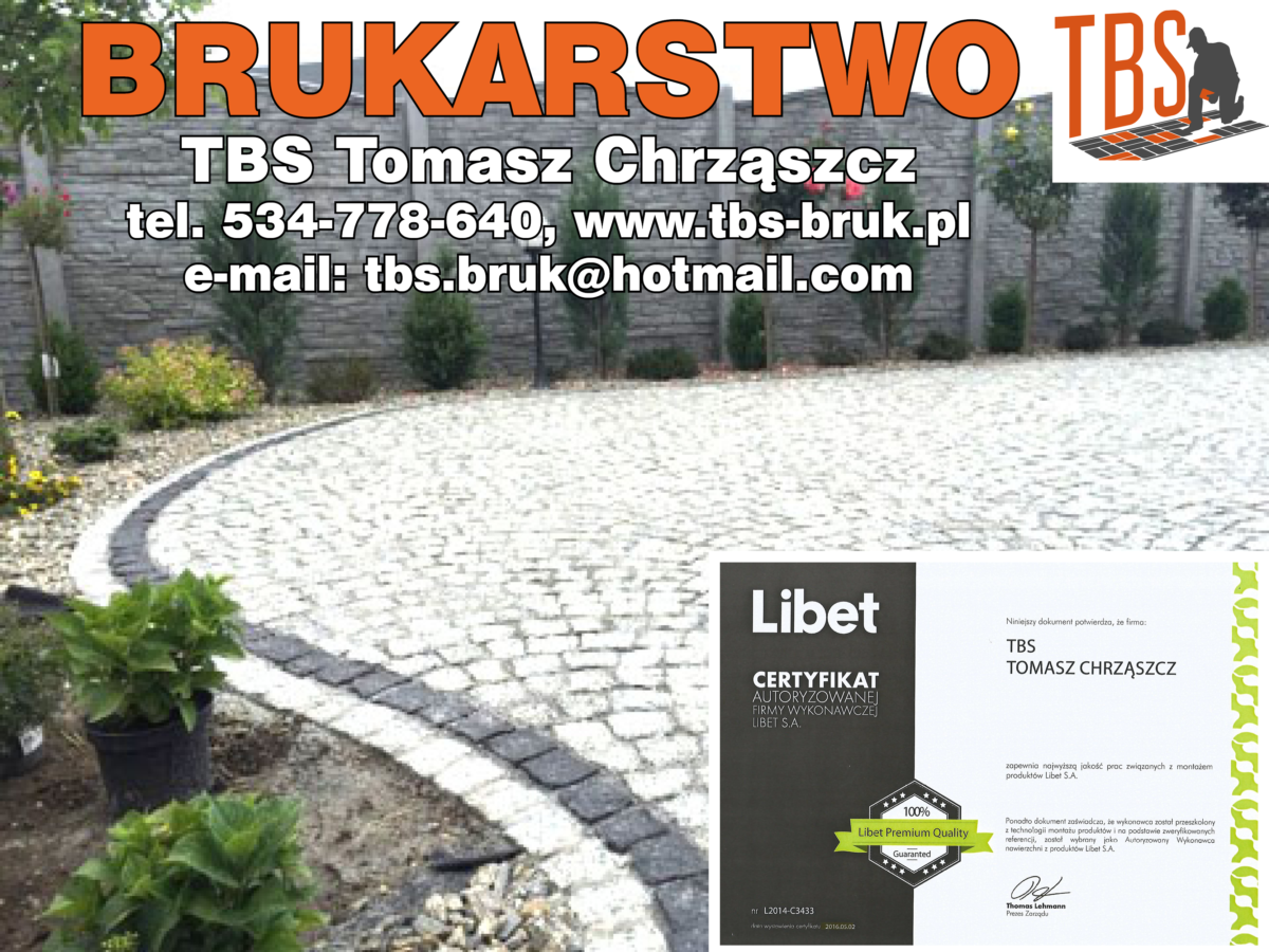 Poszukujesz firmy brukarskiej - firma TBS spełni Twoje oczekiwania!