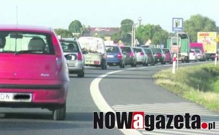 Gigantyczny korek z Wrocławia do Paniowic