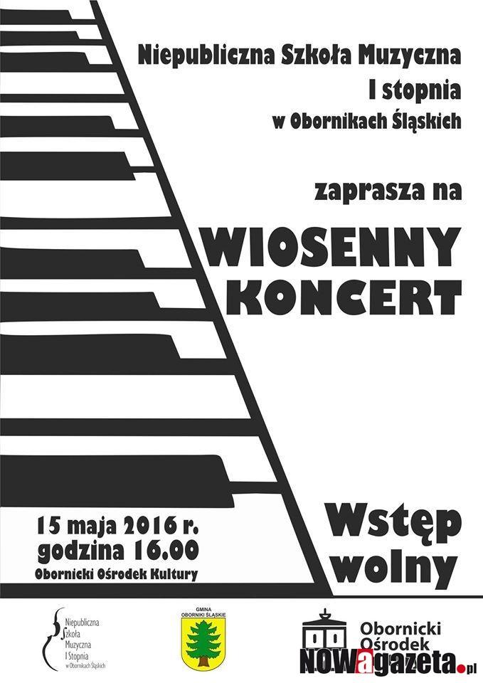 Już dziś koncert Szkoły Muzycznej I st. w Obornikach Śl.