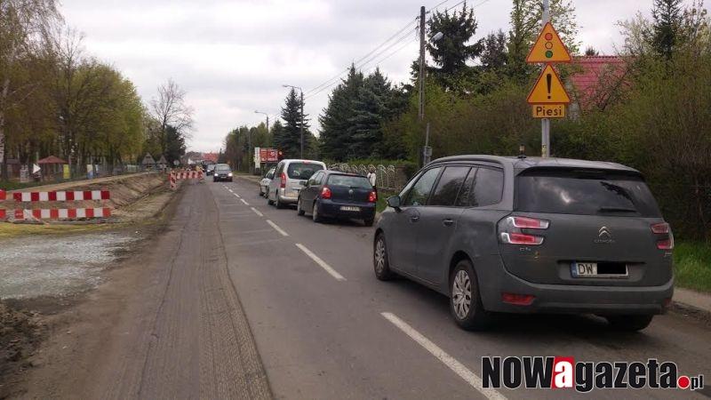 Przez Pęgów znowu wolniej
