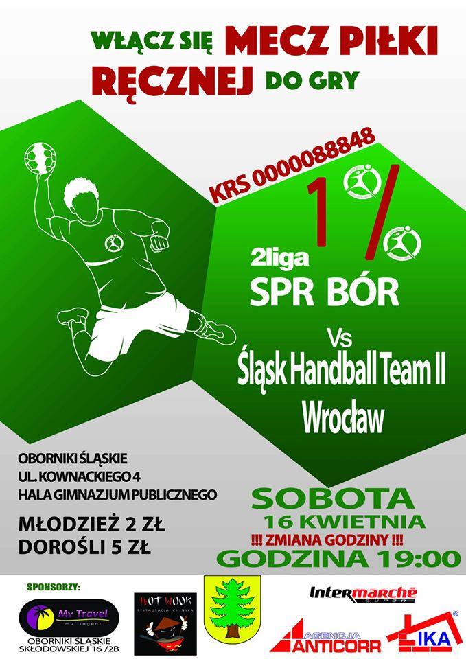 SPR Bór Oborniki Śląskie vs Śląsk Handball Team II