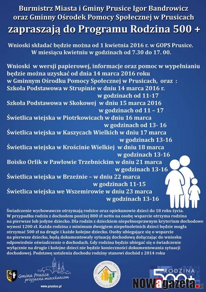 Rusza program Rodzina 500 +. Już teraz odbierz i wypełnij wniosek