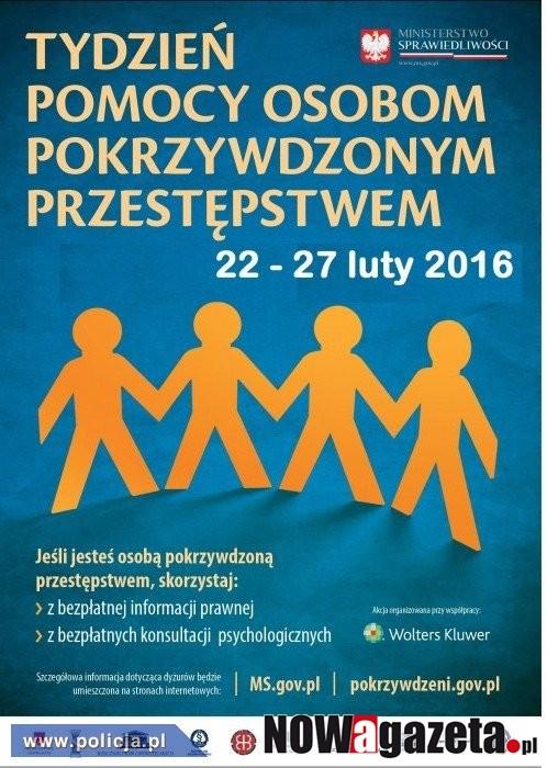 Pomogą ofiarom przestępstw