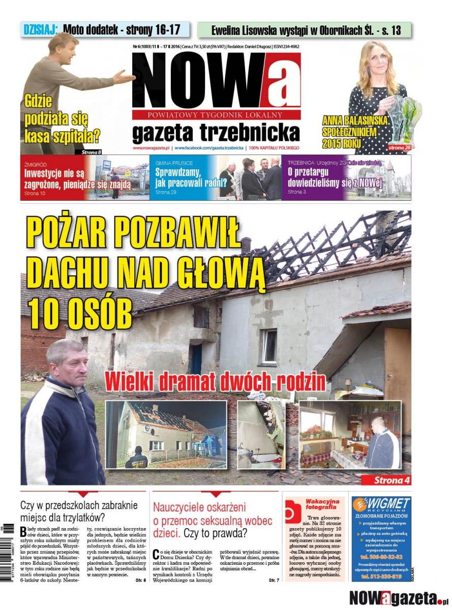 Już jutro ukaże się 6/2016 numer NOWej gazety trzebnickiej