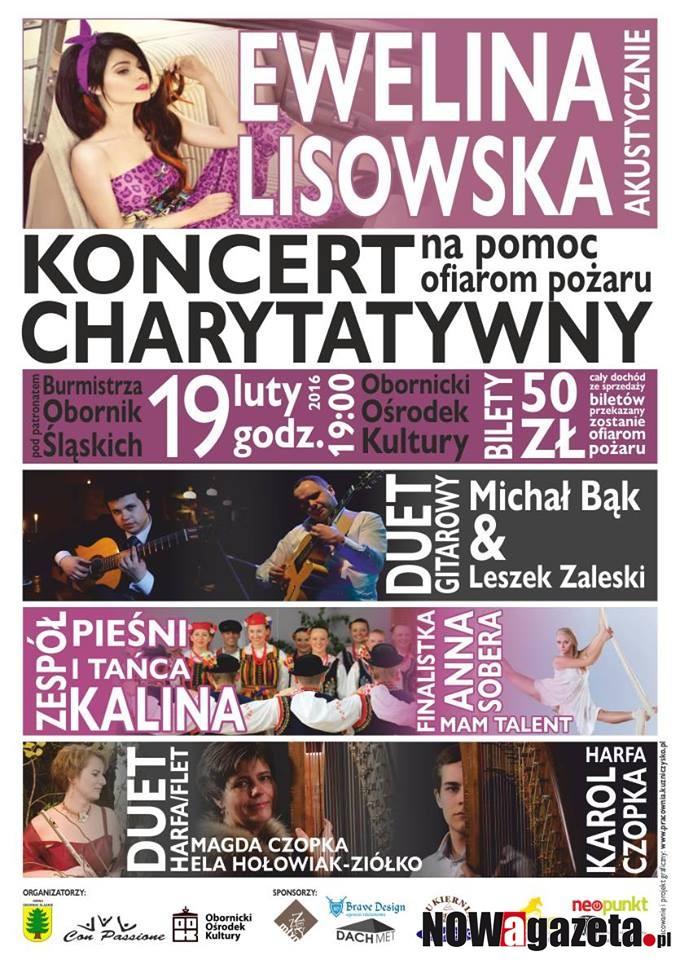 Ewelina Lisowska zaśpiewa w Obornikach Śl. na charytatywnym koncercie