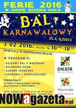 Bal karnawałowy dla dzieci
