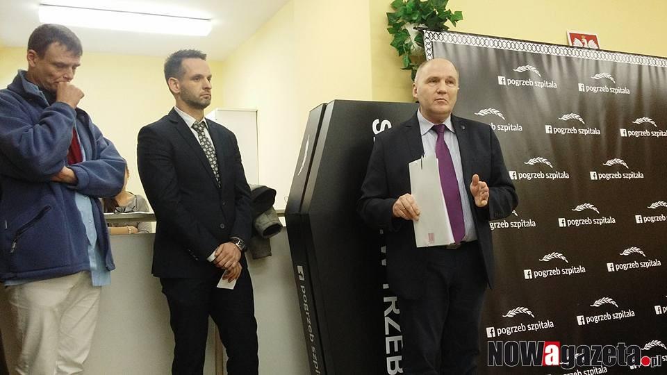 Spotkanie burmistrza z pracownikami szpitala