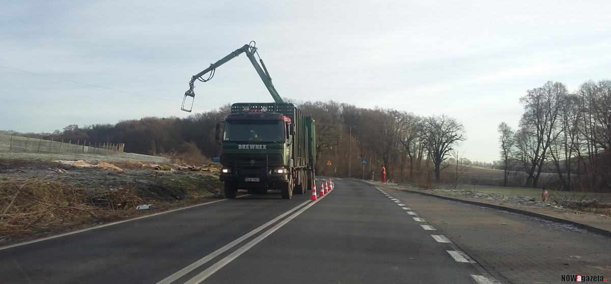 Utrudnienia na drodze Oborniki Śl. - Trzebnica